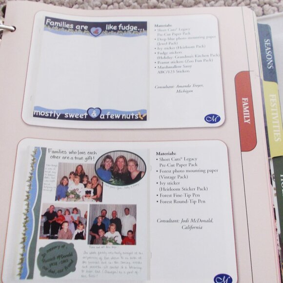 Creative Memories Scrapbooking Binder Organizer Page Patterns - Picture 3 of 11